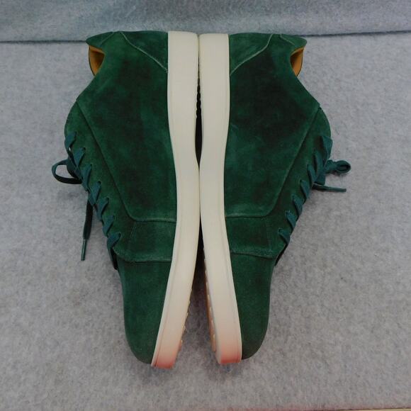 Kenneth Cole Gentle Soles Ryder Hunter Green Leather Sneakers Mens Size 11 New - Picture 2 of 9